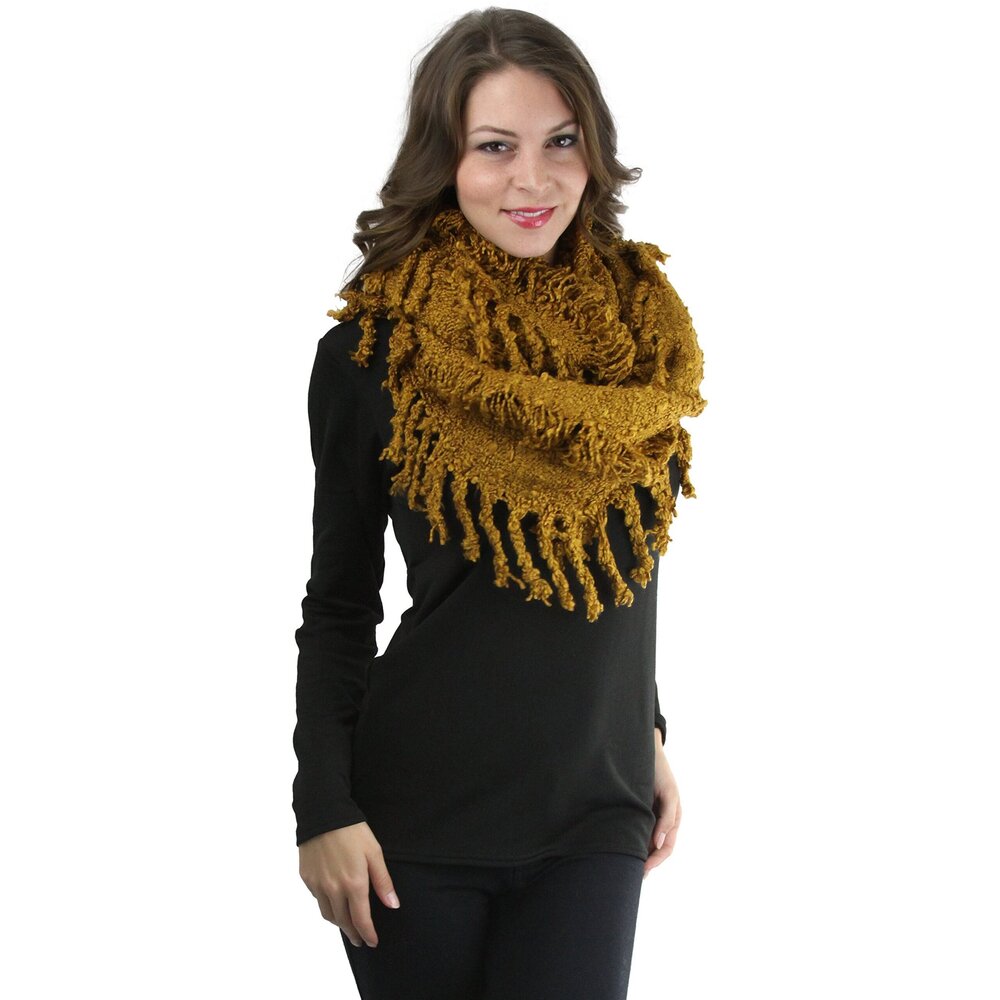 Women's Hobo Infinity Scarf - Mustard 4461